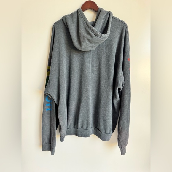 AVIATOR NATION RELAXED PULLOVER HOODIE HEATHER GREY Men XL VAIL COLORADO USA - Picture 8 of 12